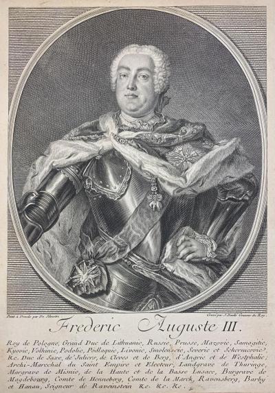 August III, kr&oacute;l Polski, 1750 r.