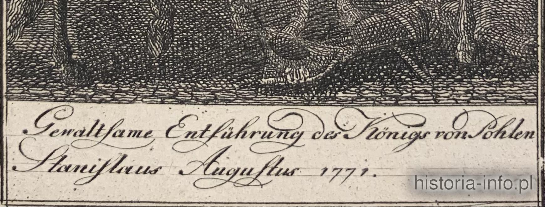 Porwanie kr&oacute;la Stanisława Augusta, 1780 r. / 2