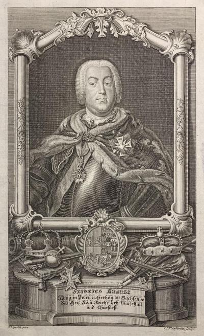 August III, kr&oacute;l Polski, 1750 r.