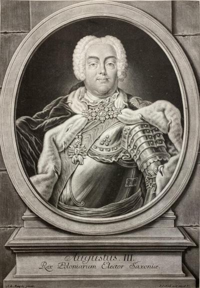 August III, kr&oacute;l Polski, 1750 r.