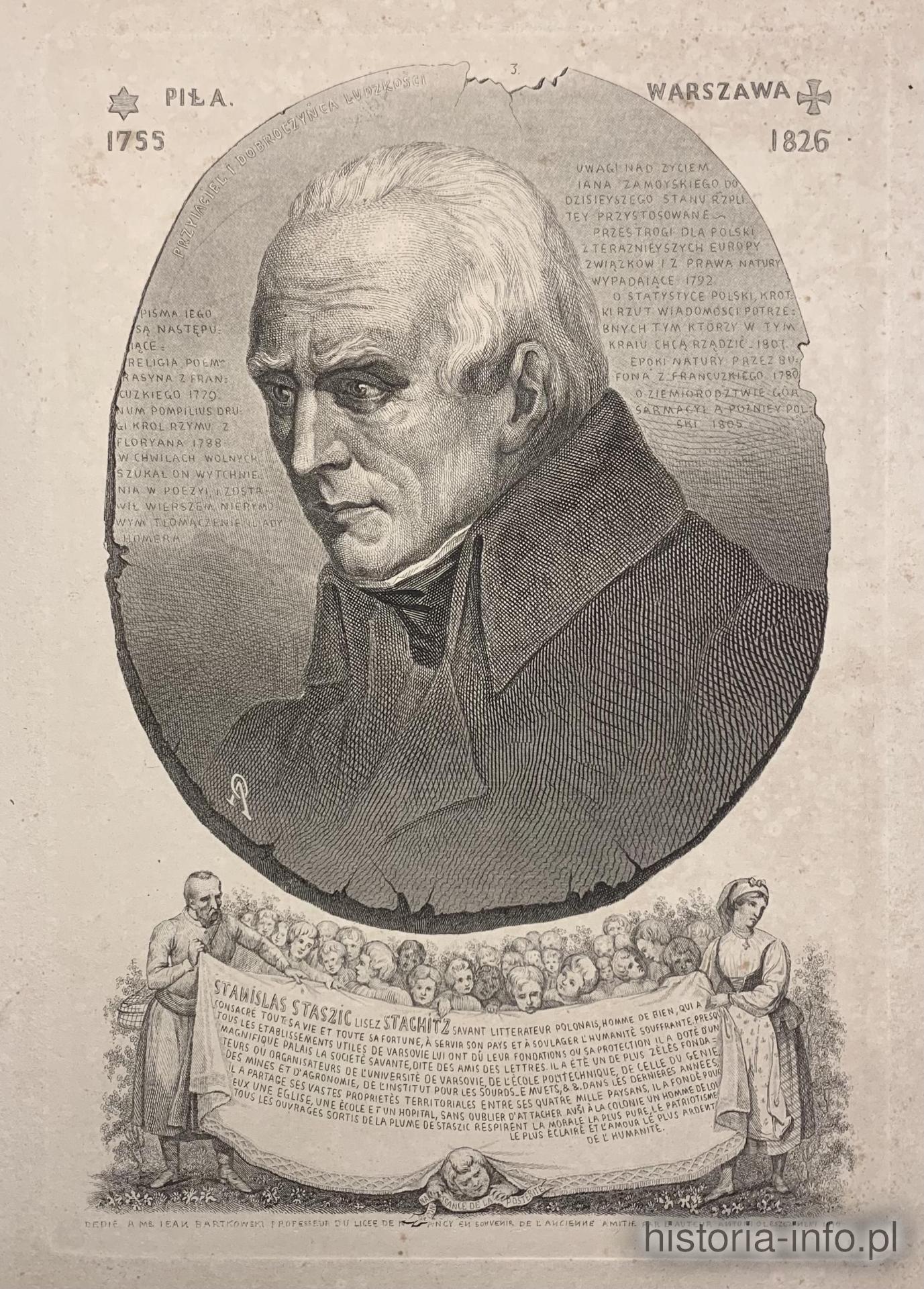 Stanisław Staszic, staloryt, 1870 r. / 0