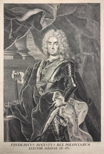 August II Mocny, kr&oacute;l Polski, 1727 r.