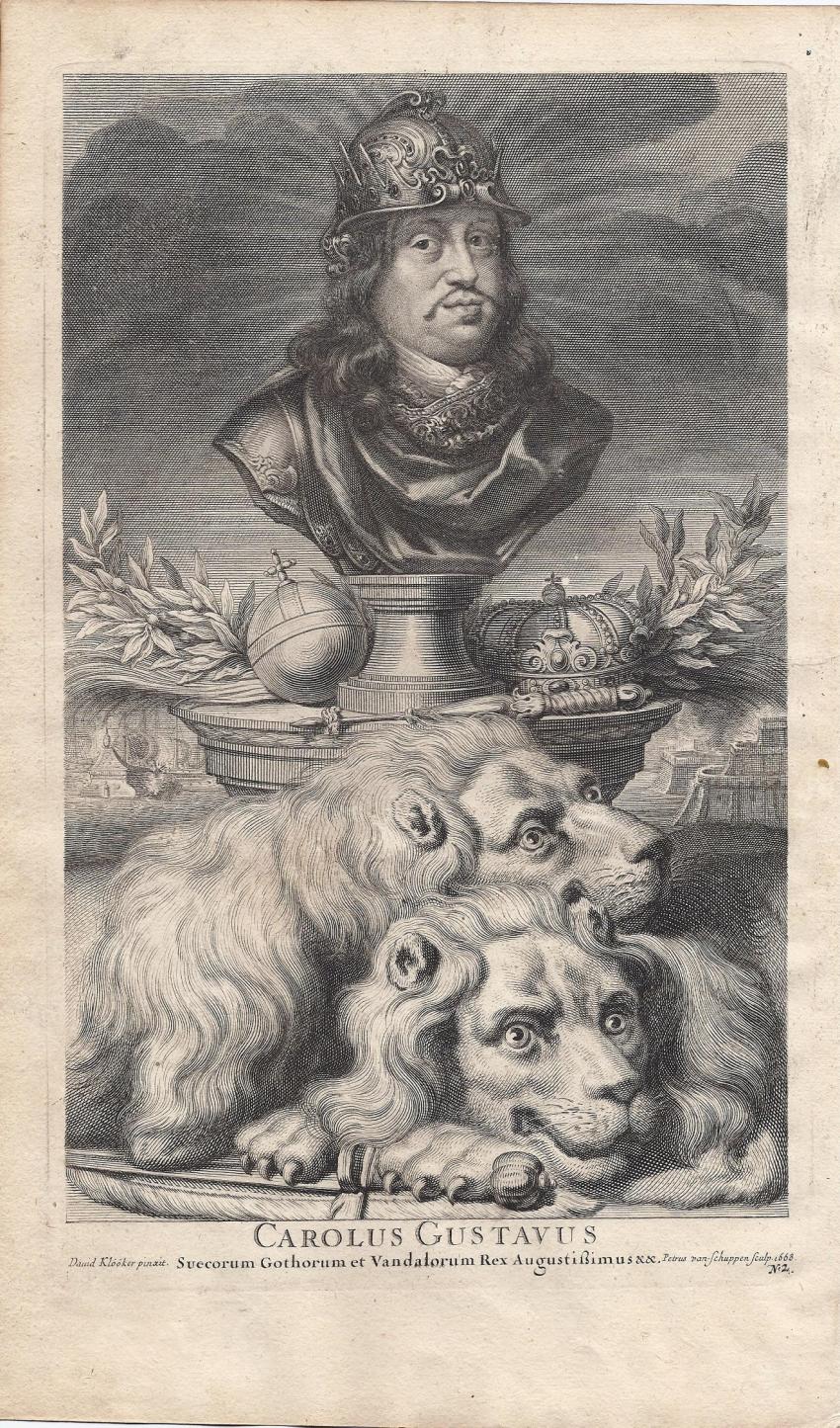Karol Gustaw kr&oacute;l Szwecji, 1668 r.