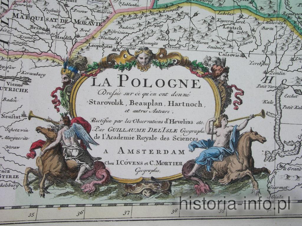 Kr&oacute;lestwo Polskie i Wielkie Księstwo Litewskie, D'Isle, 1680 r. / 1
