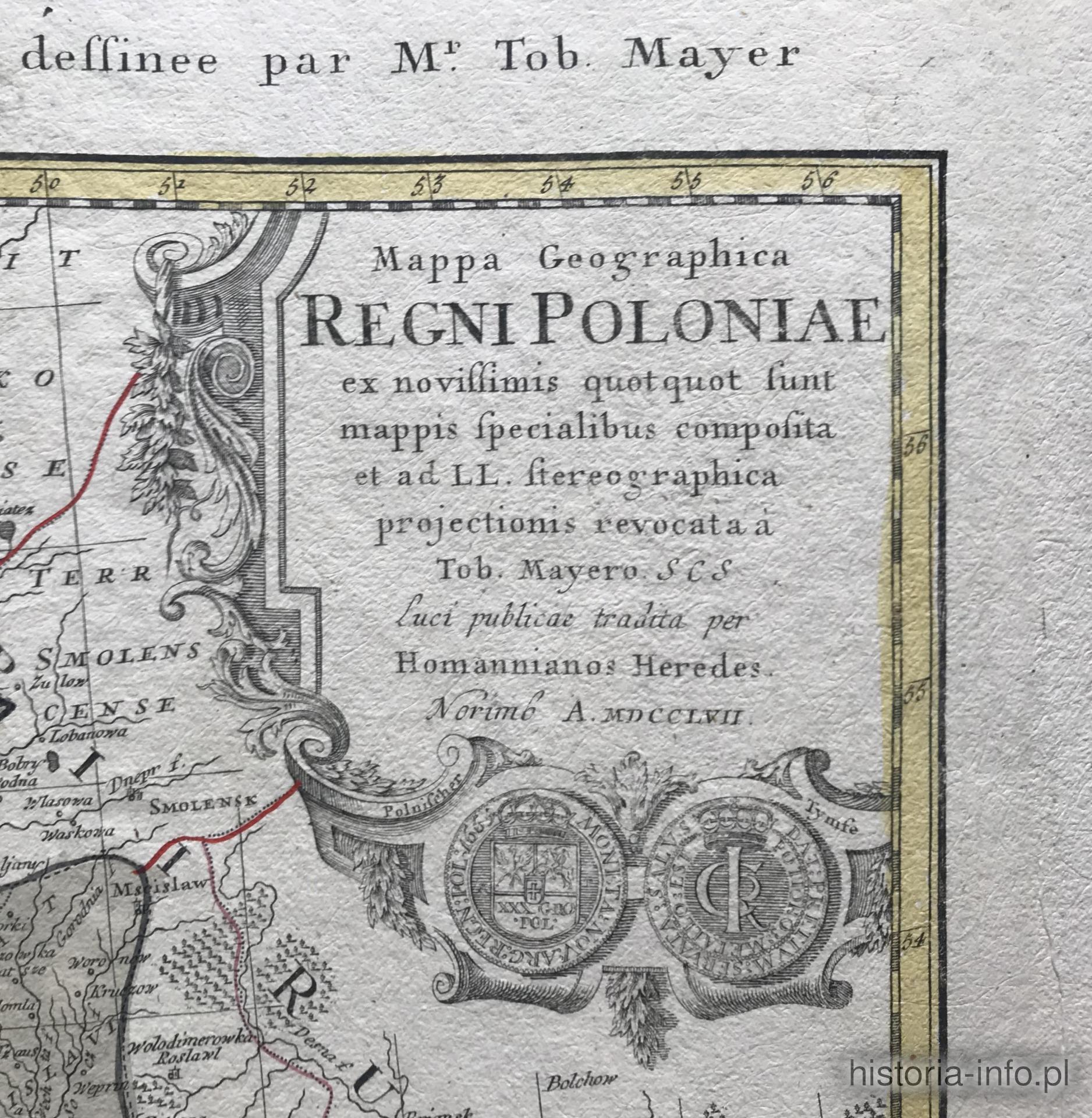 Kr&oacute;lestwo Polskie, Homann, 1770-1780 r. / 1