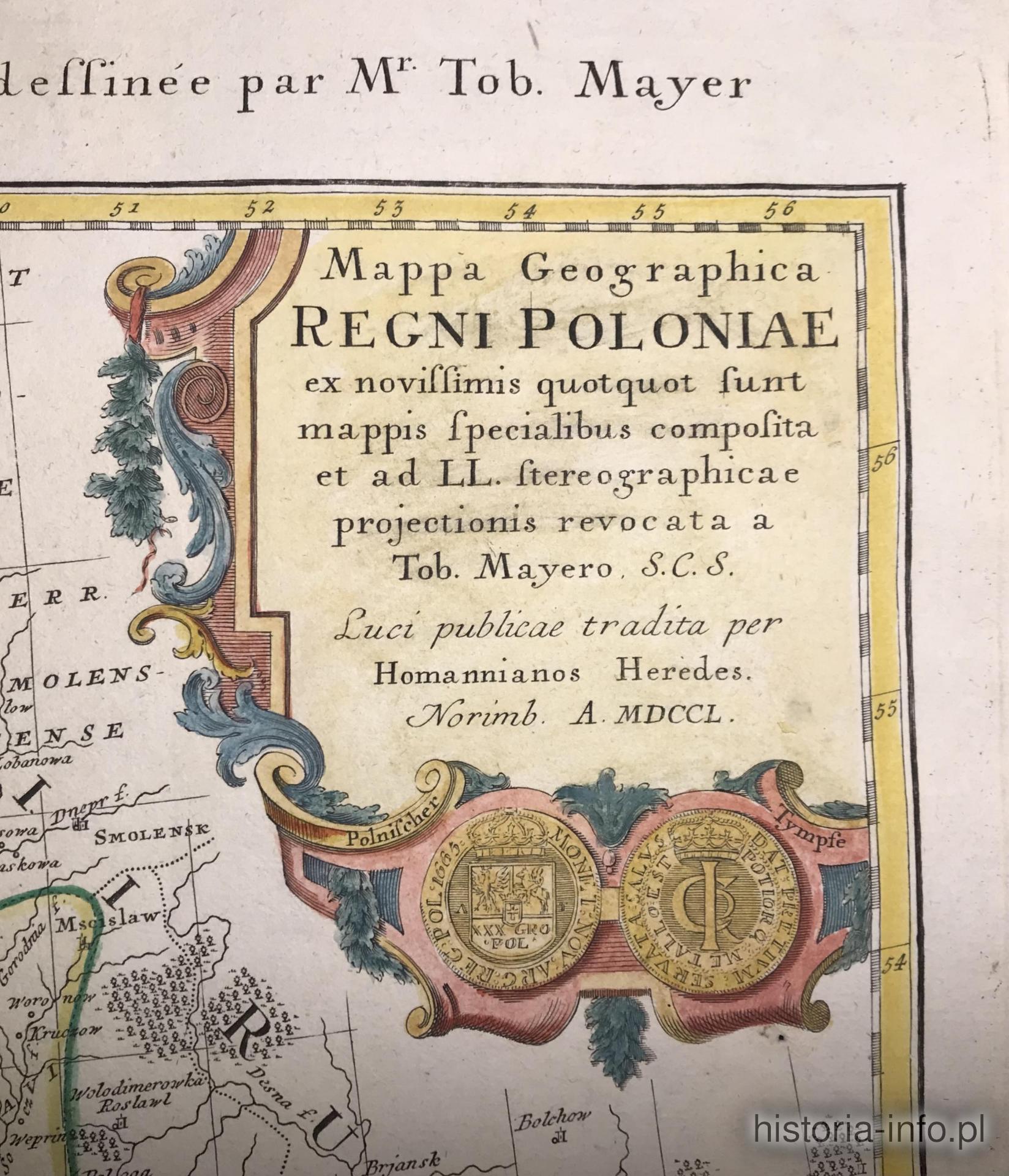 Kr&oacute;lestwo Polskie, Homann (spadkobiercy), 1750 r. / 1