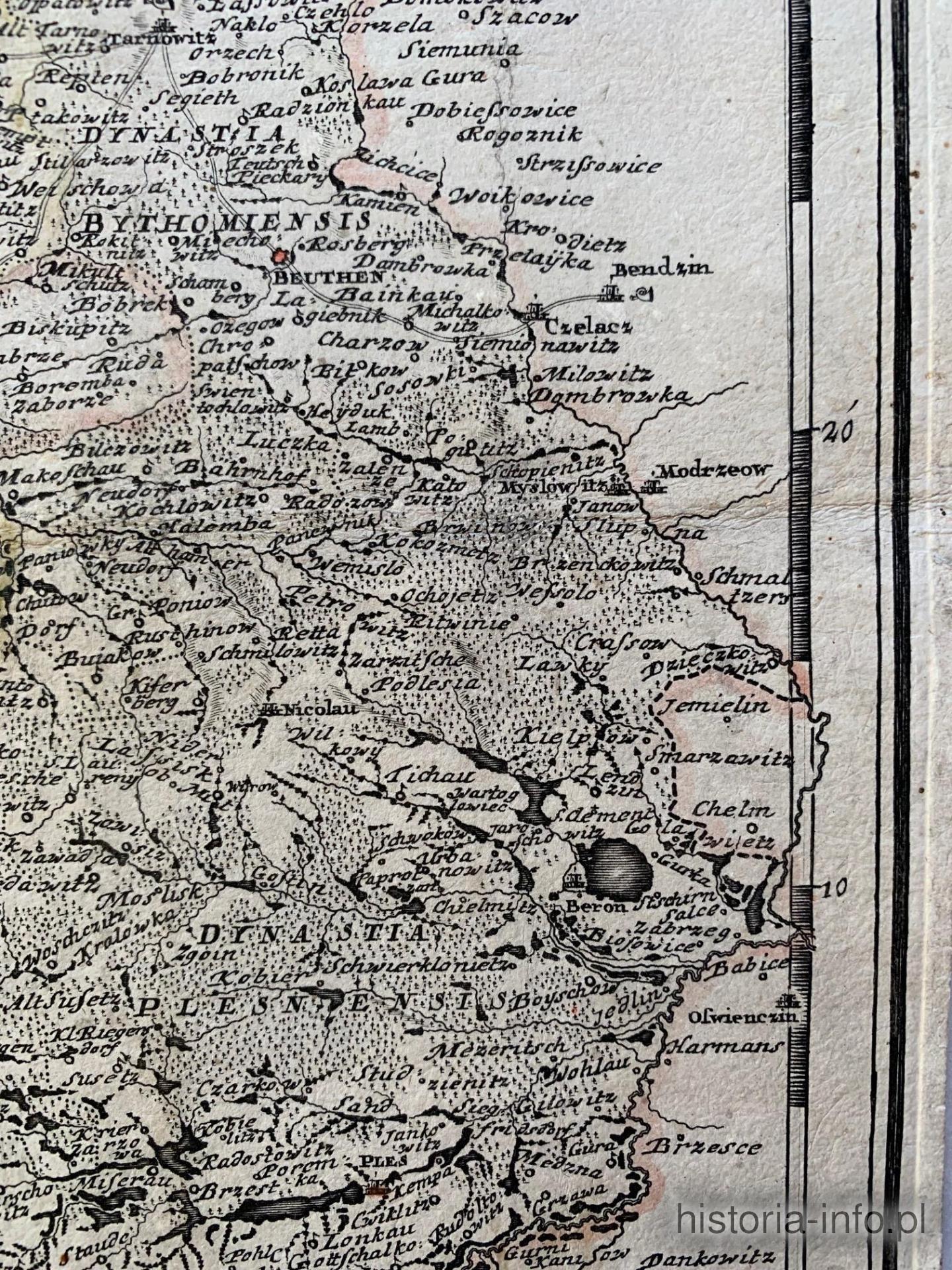 Mapa Śląska, Novissimum Silesiae Theatrum.. J. J. Lidl. 1745 r. / 3