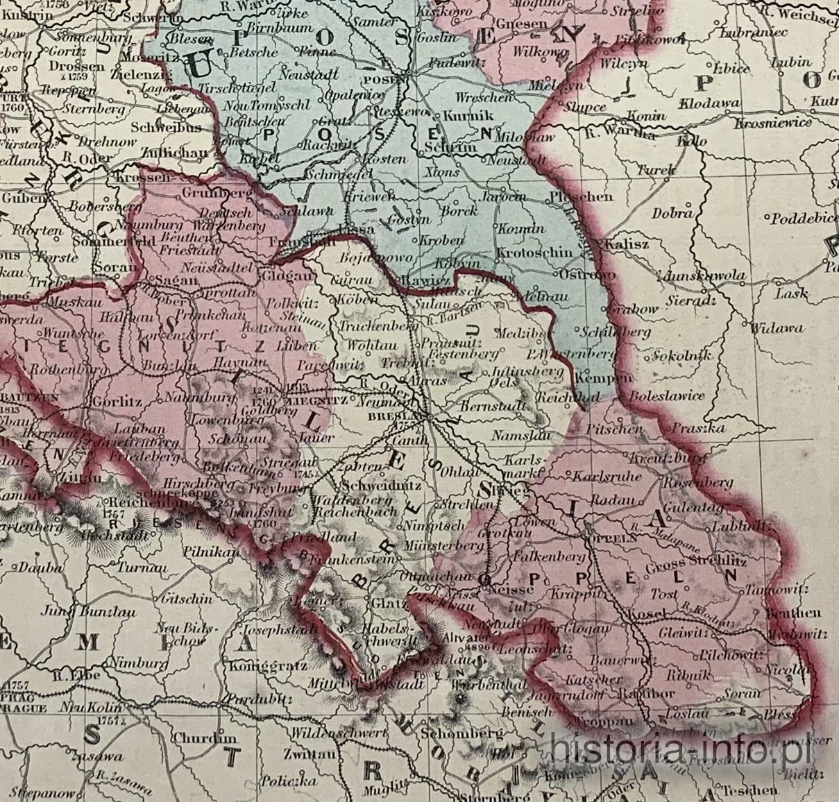 Prusy i Saksonia, J.H. Colton,1863 r. / 2