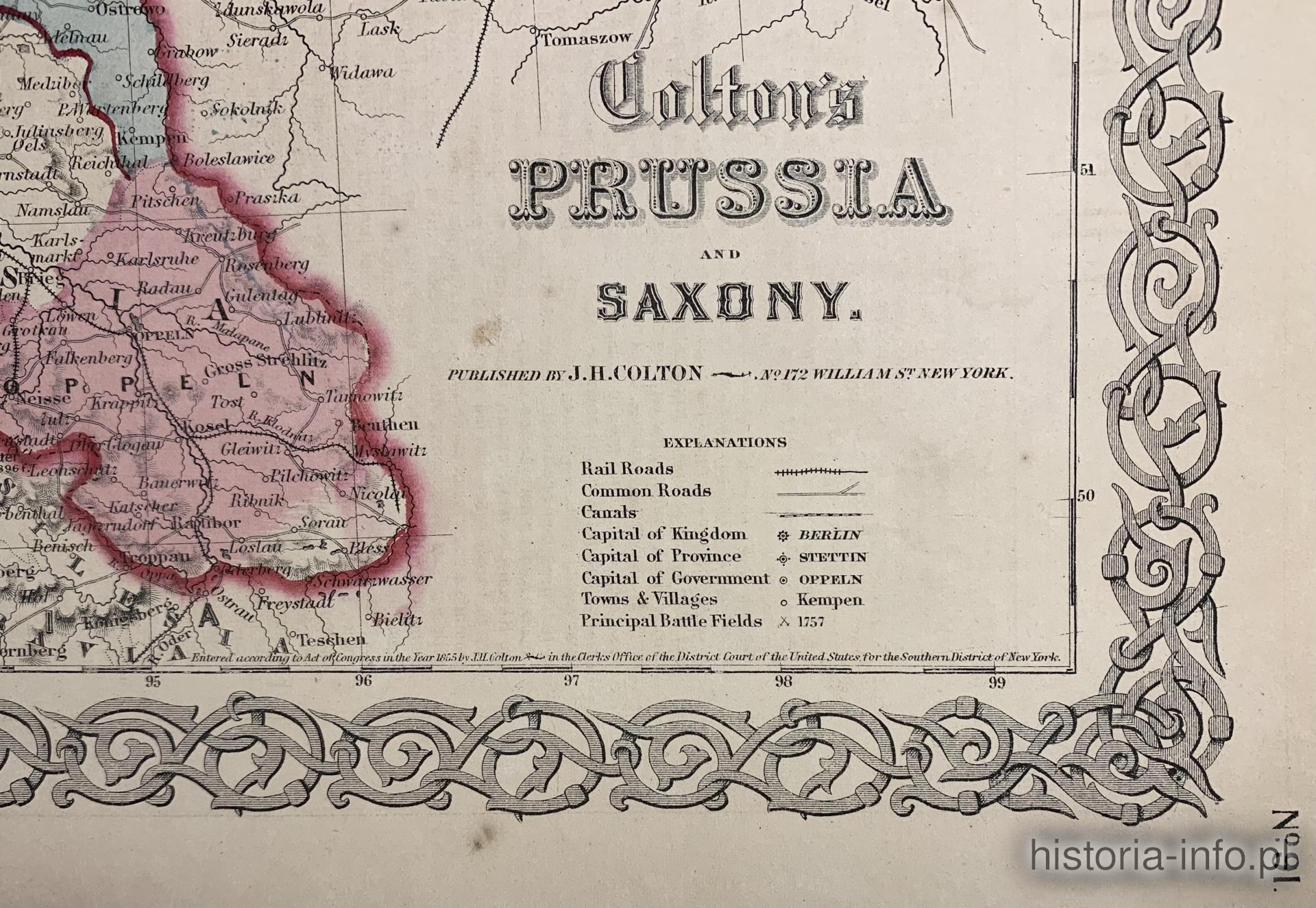 Prusy i Saksonia, J.H. Colton,1863 r. / 3