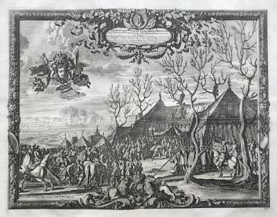 Modliborzyce, Ob&oacute;z wojsk szwedzkich, II poł. XVII w.