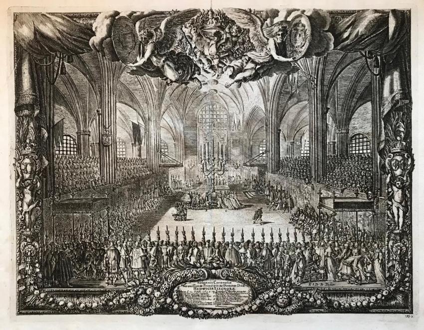 5. Koronacja Kr&oacute;lowej Szwecji, II poł. XVII w.